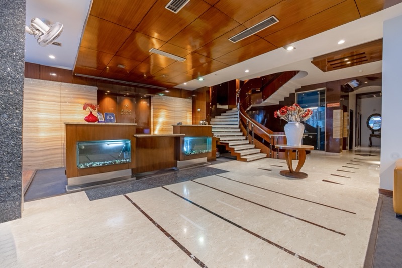 Lobby & Reception at Hotel Aura New Delhi