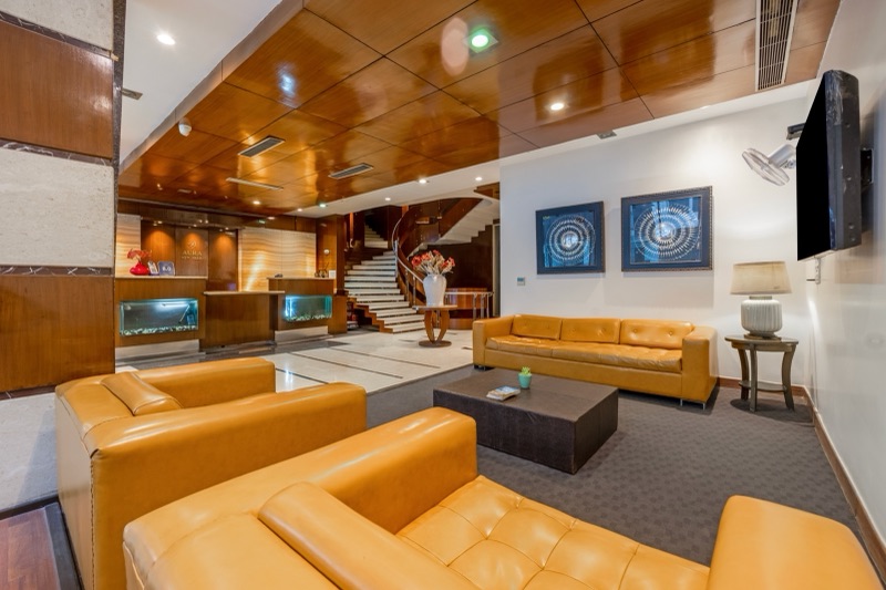 Lobby & Reception at Hotel Aura New Delhi